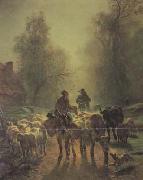 constant troyon On the Way to Market (san05) oil painting reproduction